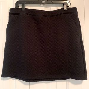 LOFT Quilted Skirt Black 12T NWOT